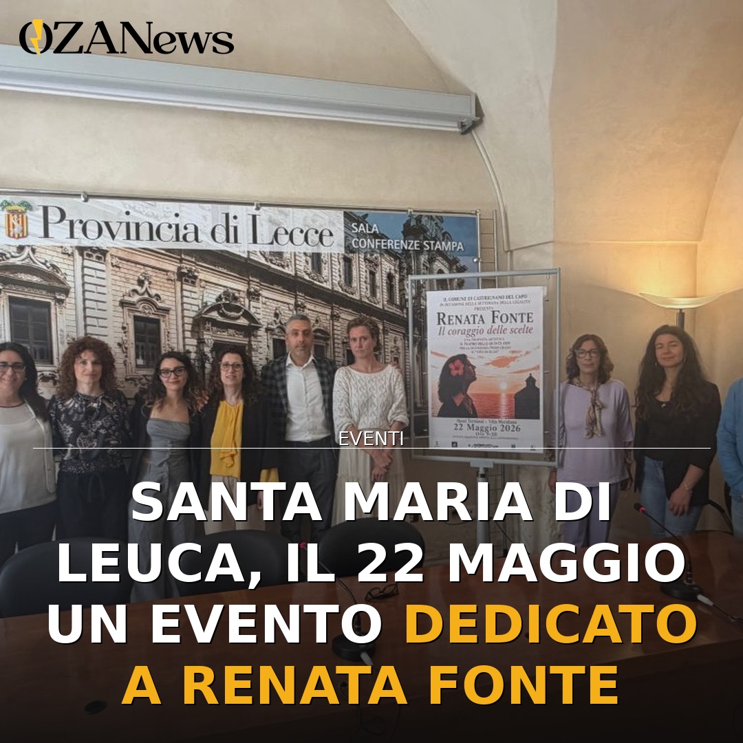 Santa Maria di Leuca, il 22 maggio un evento dedicato a Renata Fonte