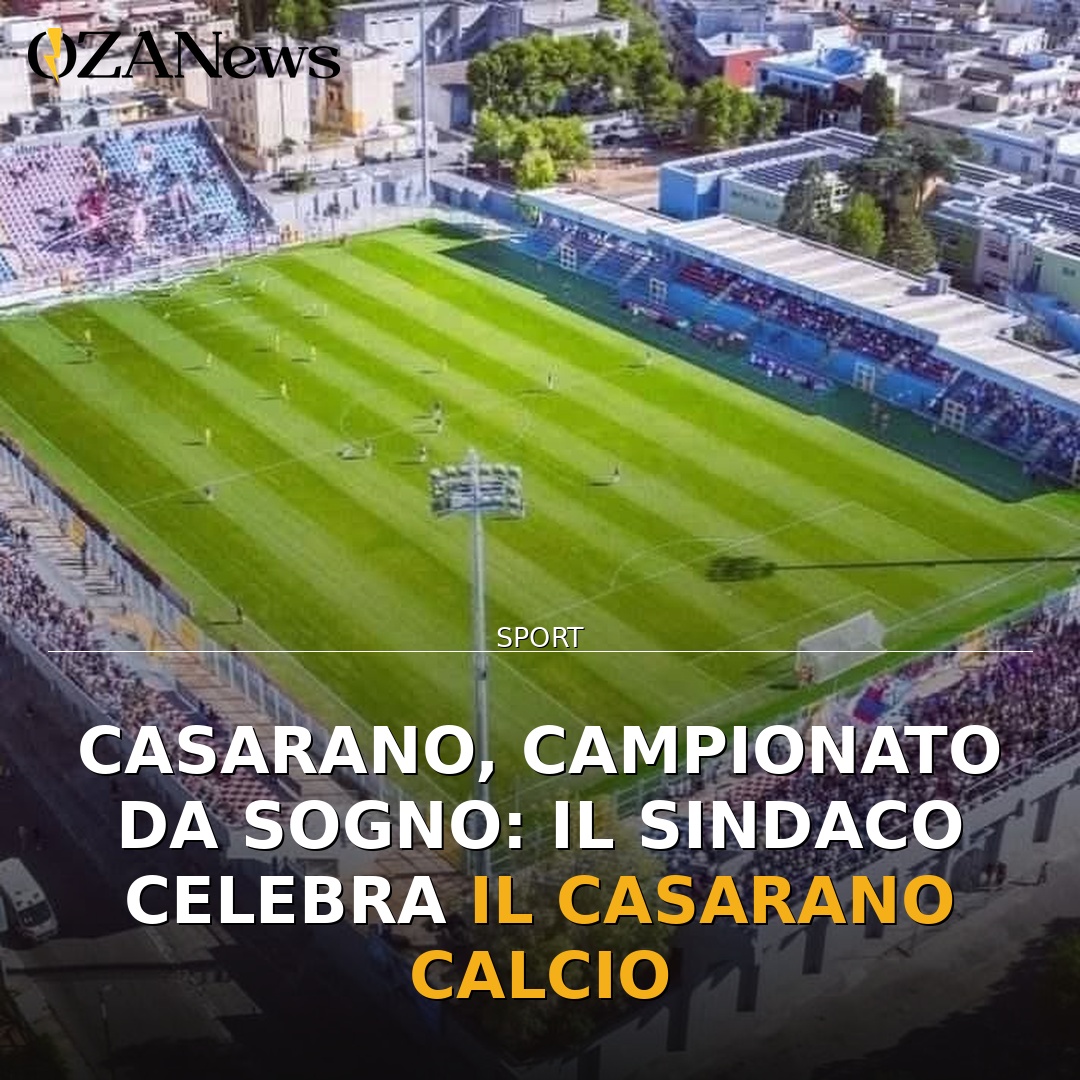 Casarano, campionato da sogno: il Sindaco celebra il Casarano Calcio
