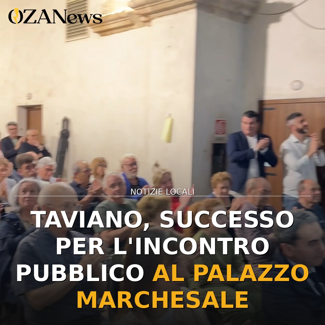 Taviano, successo per l’incontro pubblico al Palazzo Marchesale