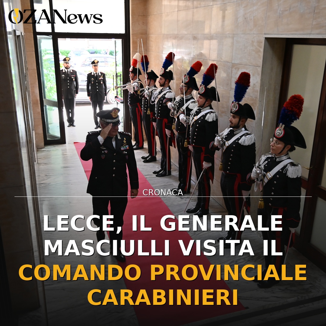Lecce, il Generale Masciulli visita il Comando Provinciale Carabinieri