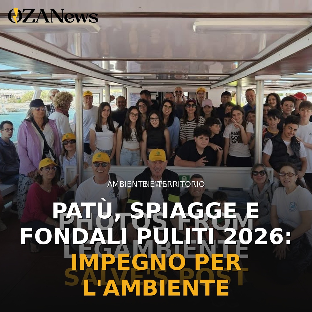 Patù, Spiagge e Fondali Puliti 2026: impegno per l’ambiente