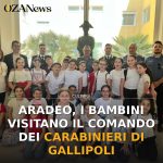 Foto di copertina: Aradeo, i bambini visitano il Comando dei Carabinieri di Gallipoli - Basso Salento