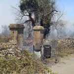 Incendio tra Presicce-Acquarica e Salve: oltre 5 ettari in fumo