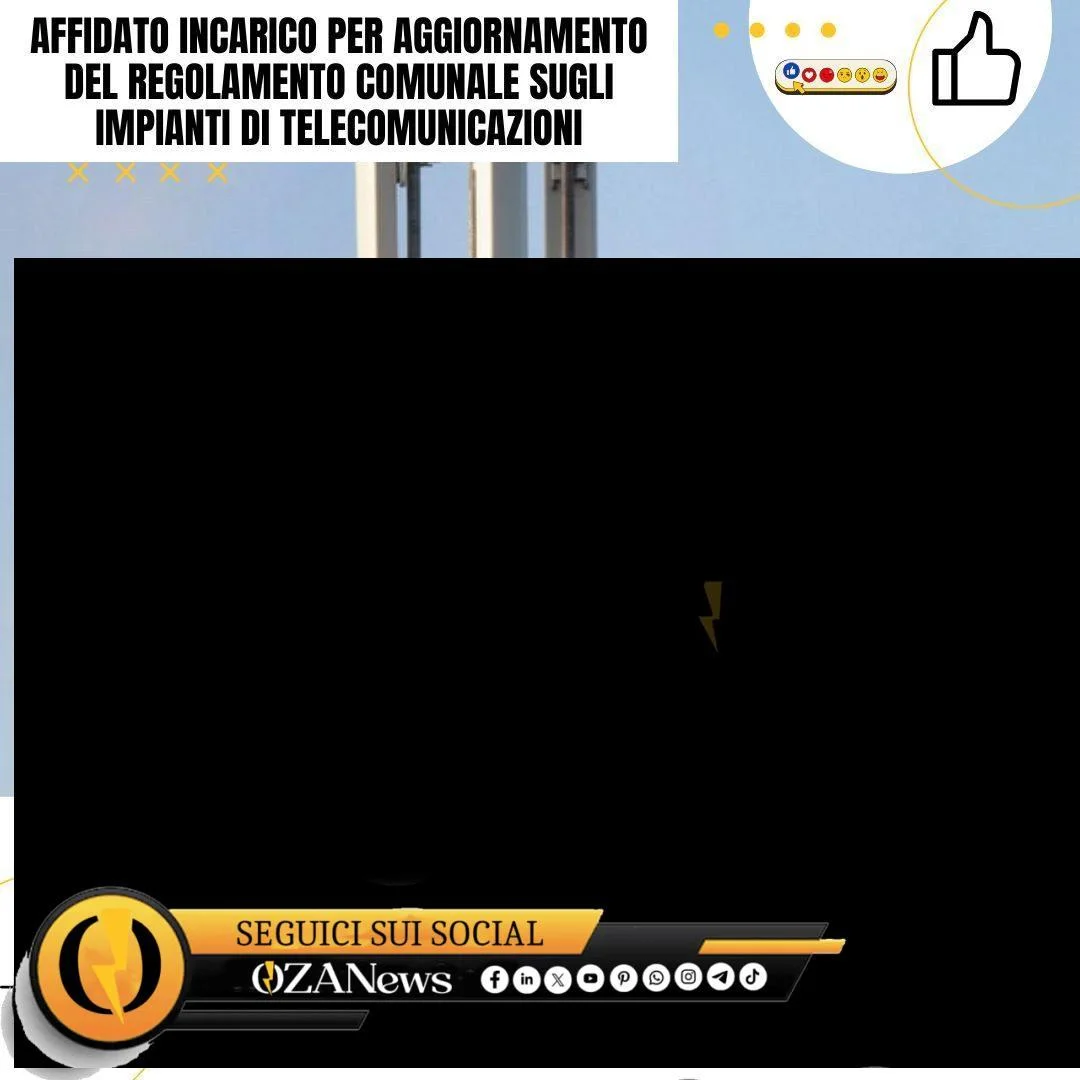Affidato incarico per aggiornamento del Regolamento Comunale sugli impianti di telecomunicazioni