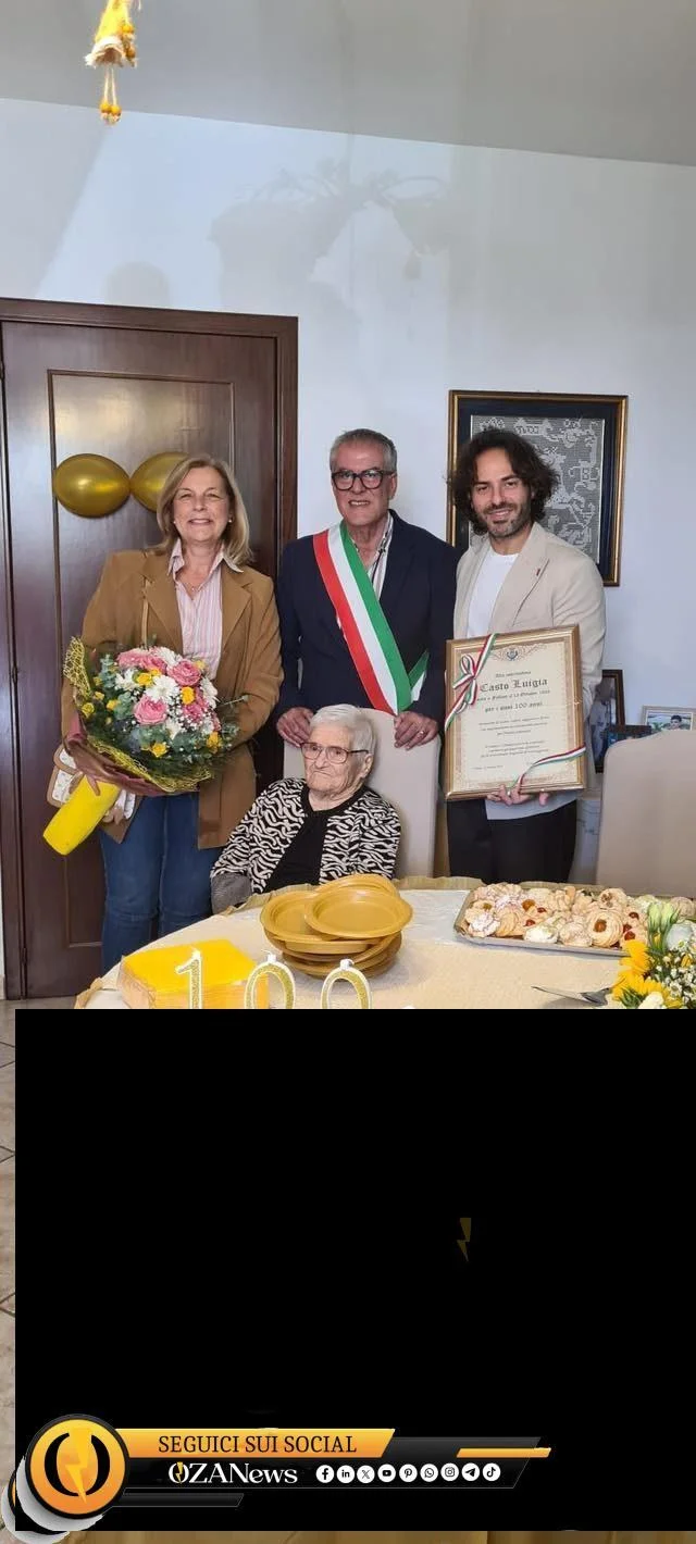 Alliste festeggia i 100 anni di Nonna Luigia