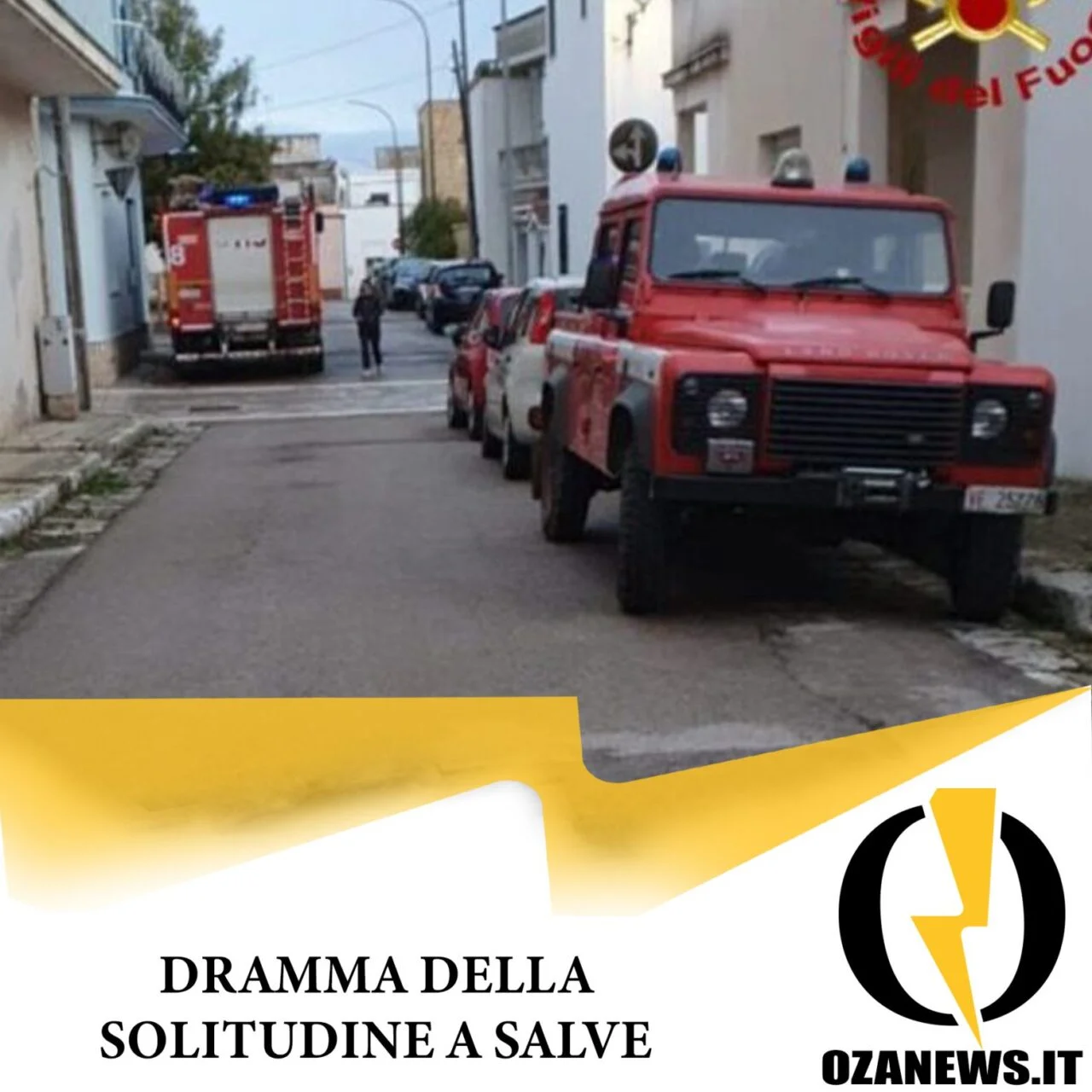 Dramma della solitudine a Salve