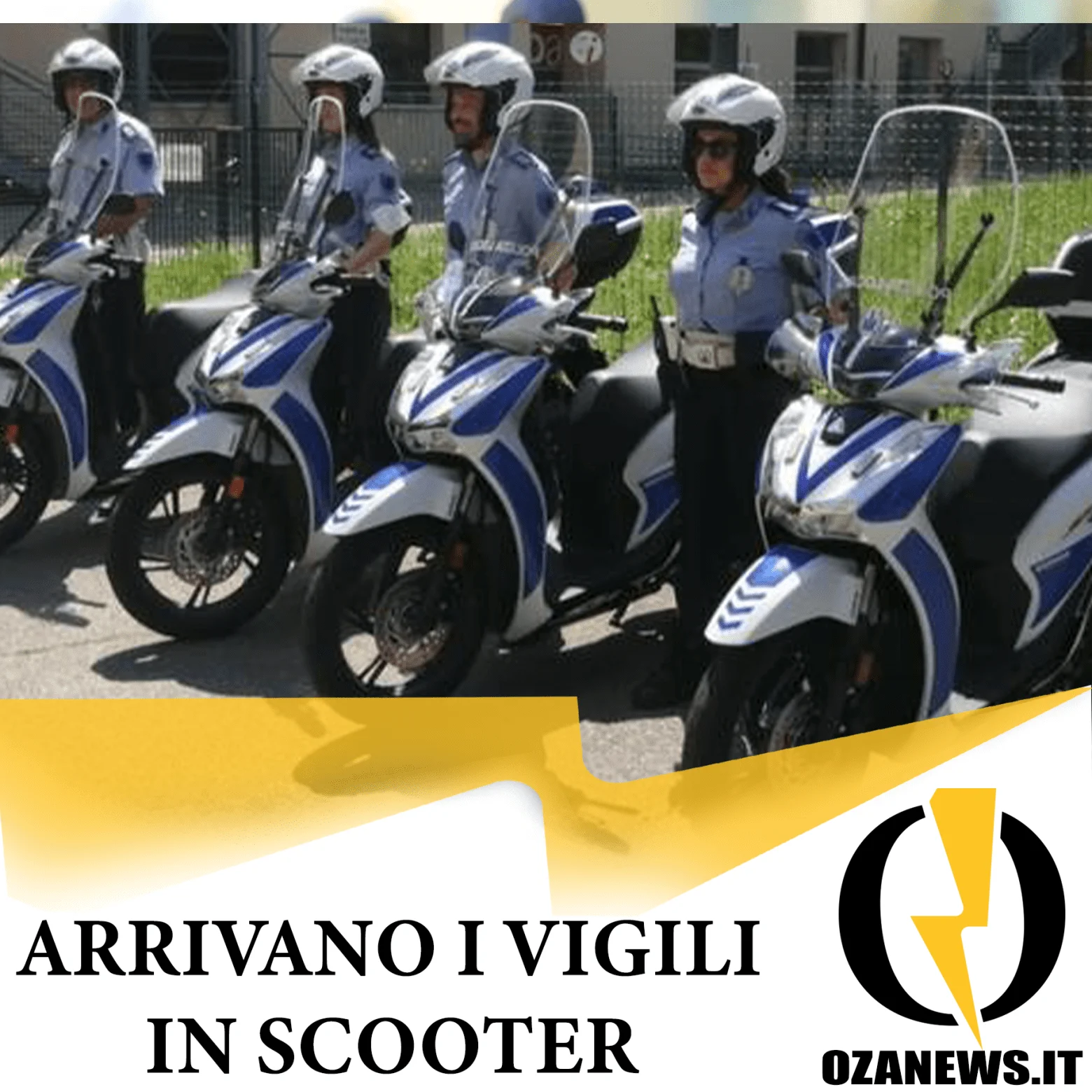 Arrivano i vigili in scooter a Ugento