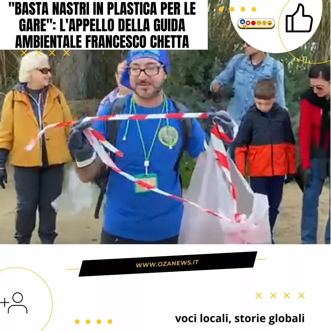 basta nastri in plastica per le gare lappello della guida ambientale francesco chetta