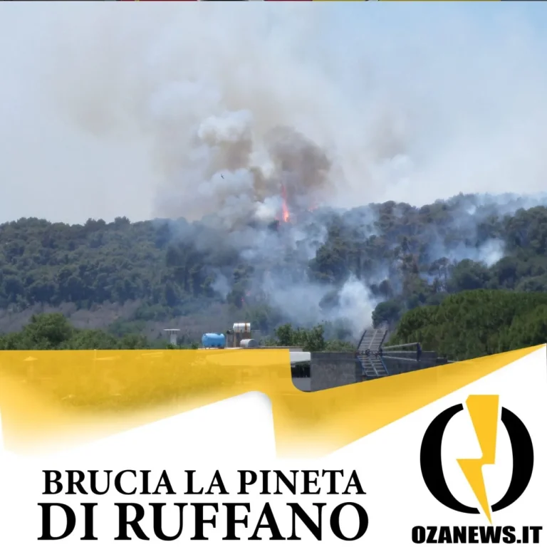 Canadair da Lamezia Terme per salvare le serre di Ruffano – TUTTI I VIDEO