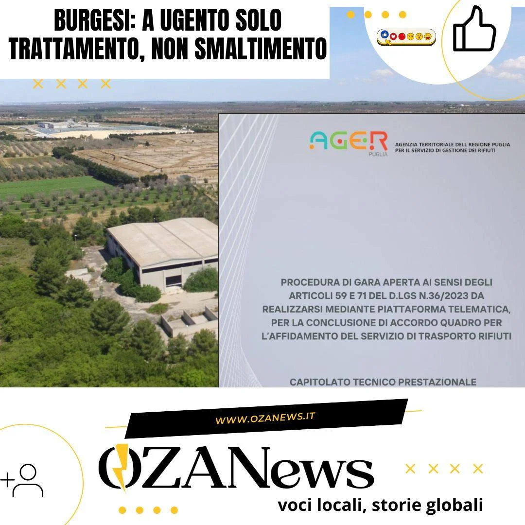 Burgesi: a Ugento solo trattamento, non smaltimento?