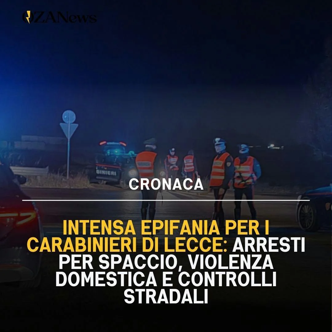 Attività dei Carabinieri nel Salento durante l’Epifania