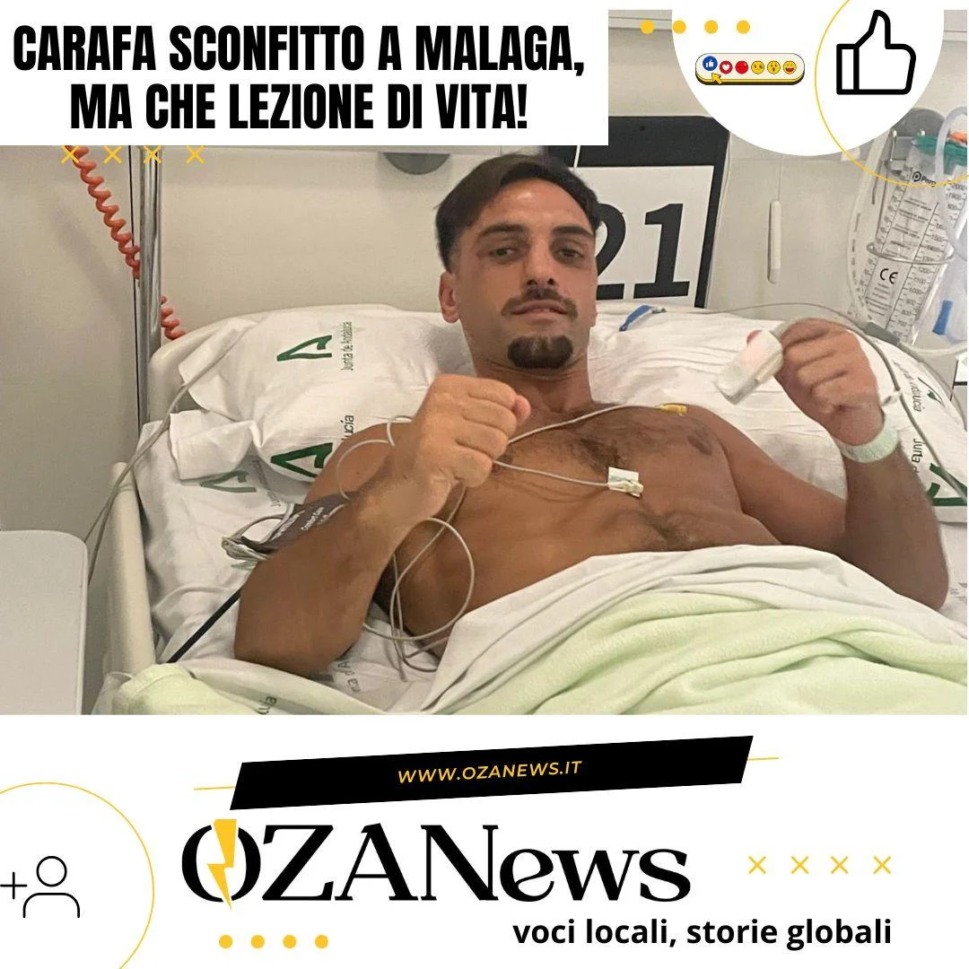Carafa sconfitto a Malaga, ma che lezione di vita!
