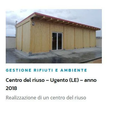 Apre il centro del riuso a Taurisano