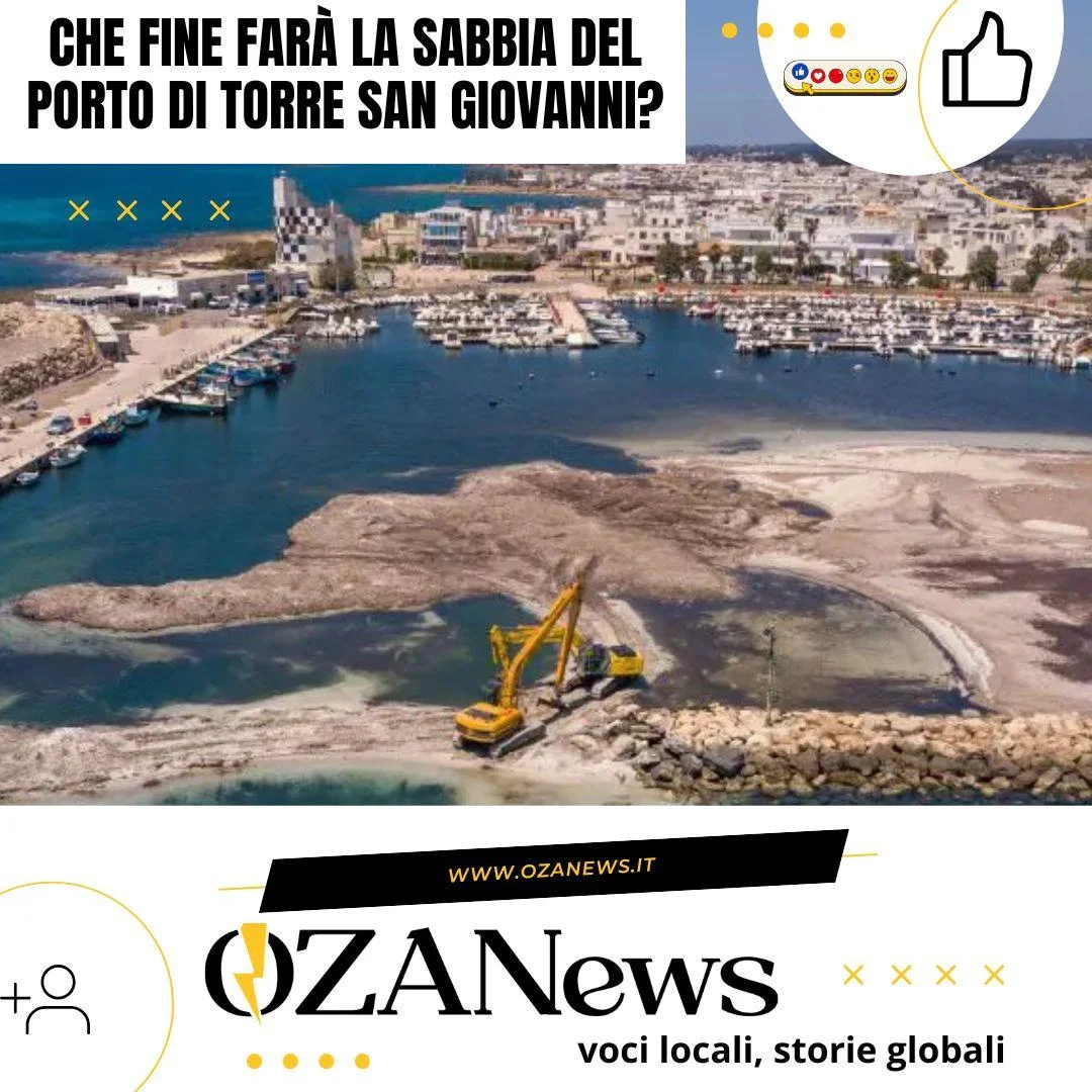 Che fine farà la sabbia del porto di Torre San Giovanni?