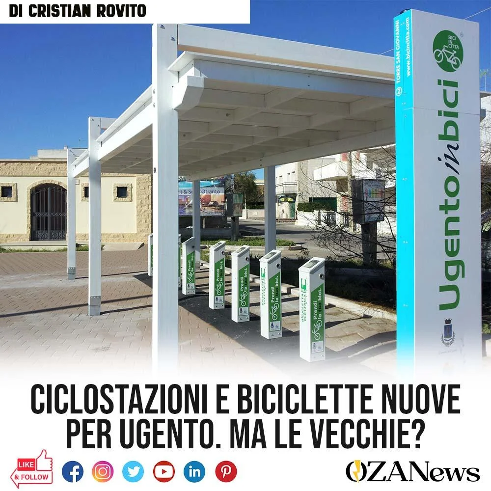 Ciclostazioni e biciclette nuove per Ugento. Ma le vecchie?