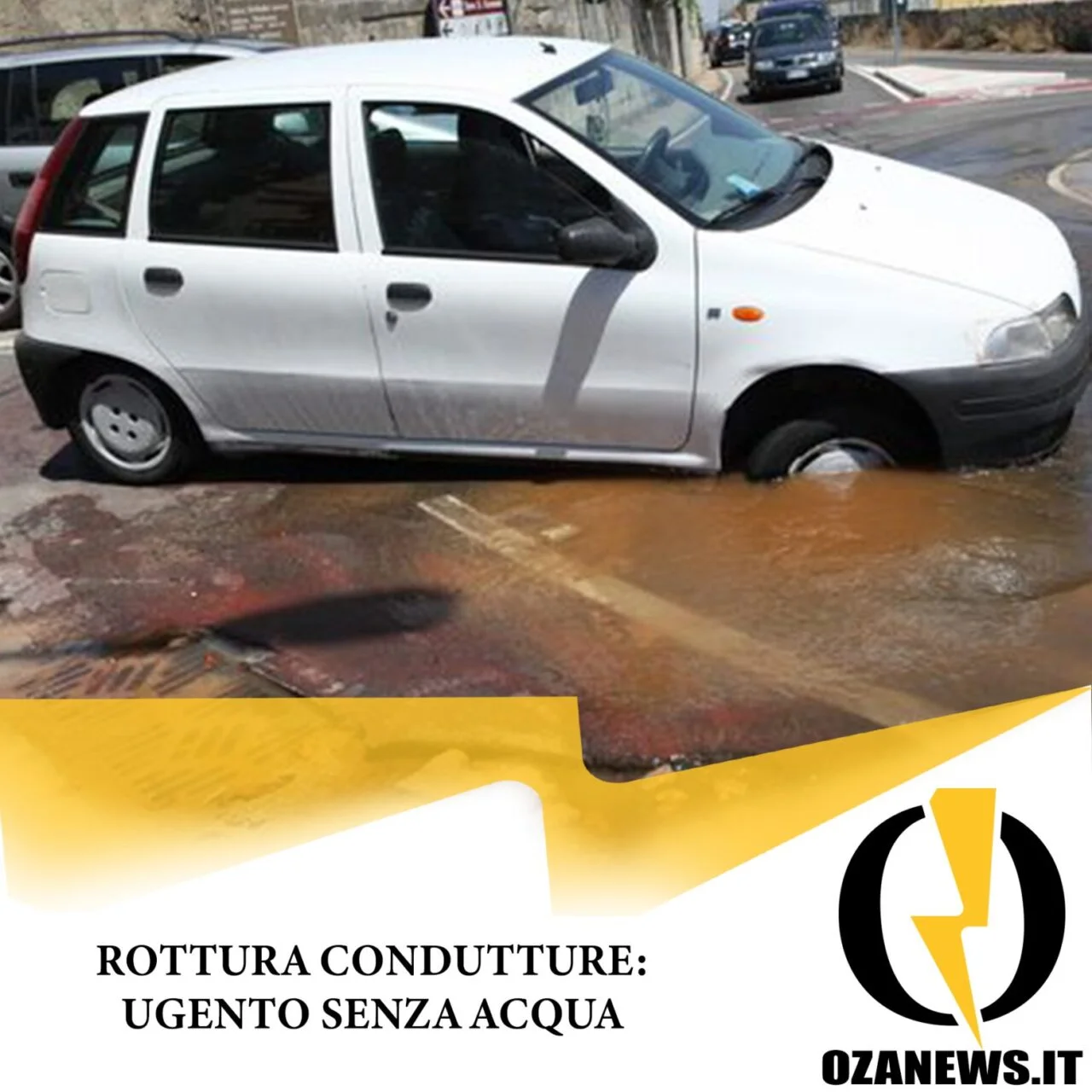 Crack conduttura idrica: Ugento senza acqua
