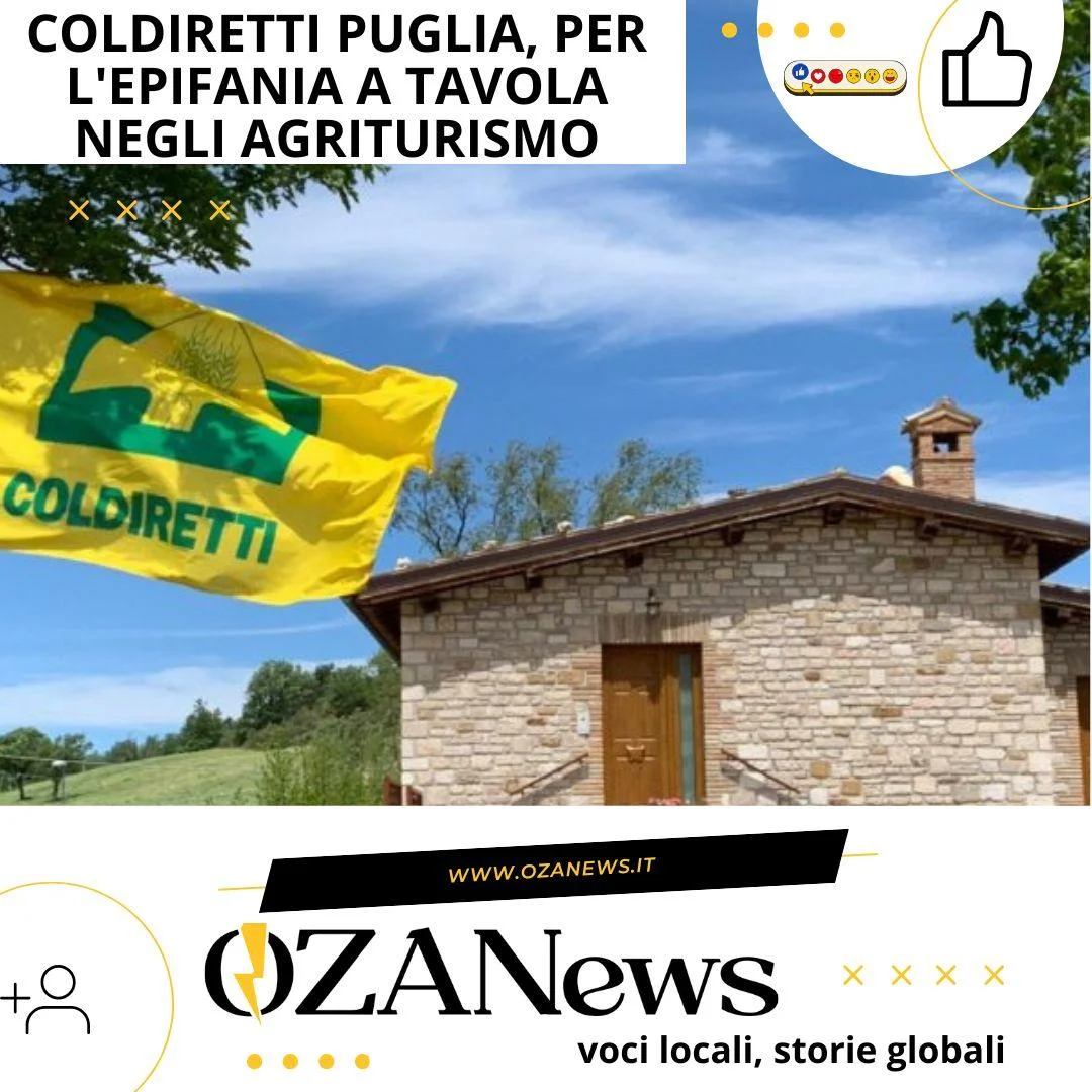 Coldiretti Puglia, per l’Epifania a tavola negli agriturismo
