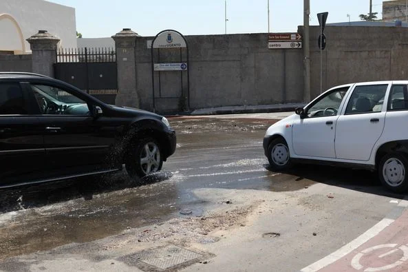 rottura conduttura idrica