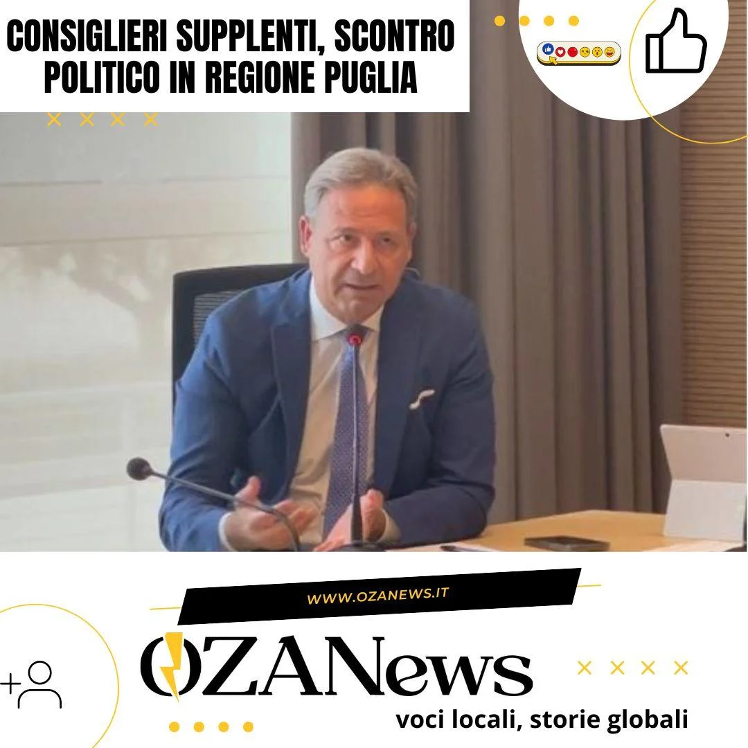 Consiglieri supplenti, scontro politico in Regione Puglia