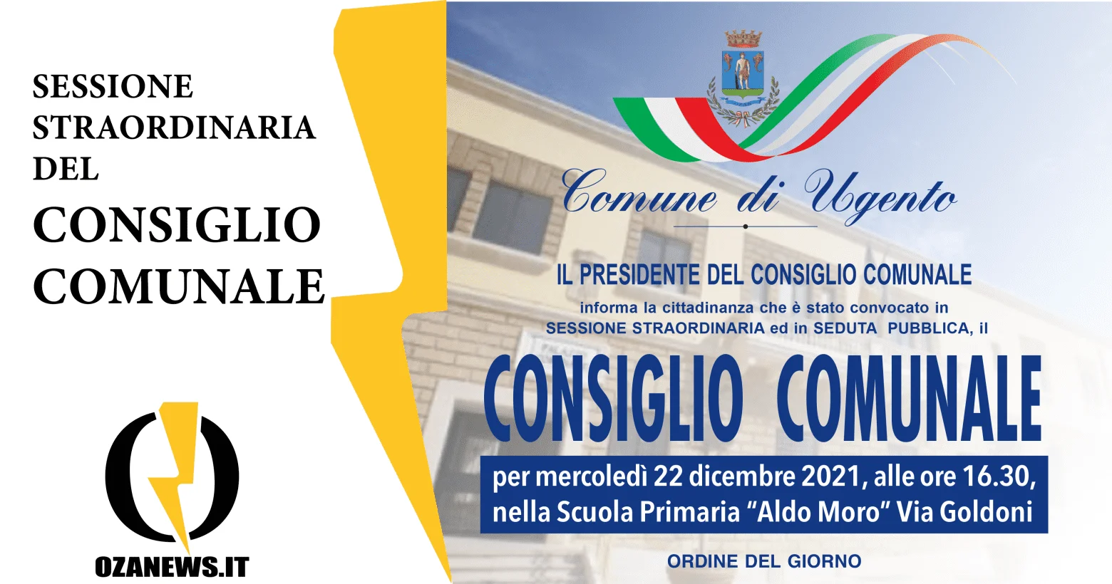 Consiglio Comunale di Ugento: Ordini del Giorno