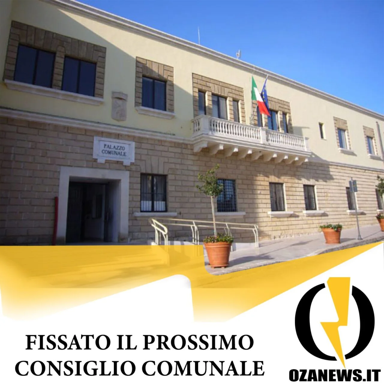 Fissata la data del prossimo consiglio comunale