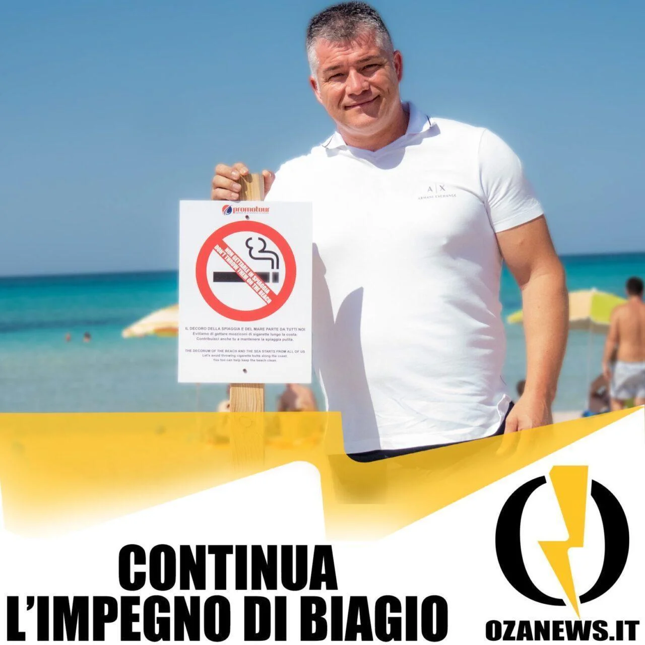 Continua l’impegno di Biagio Santantonio per le spiagge salentine