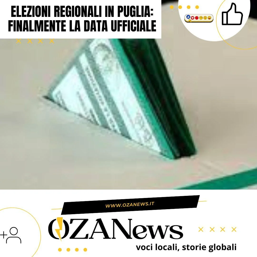 Elezioni regionali in Puglia: finalmente la data ufficiale