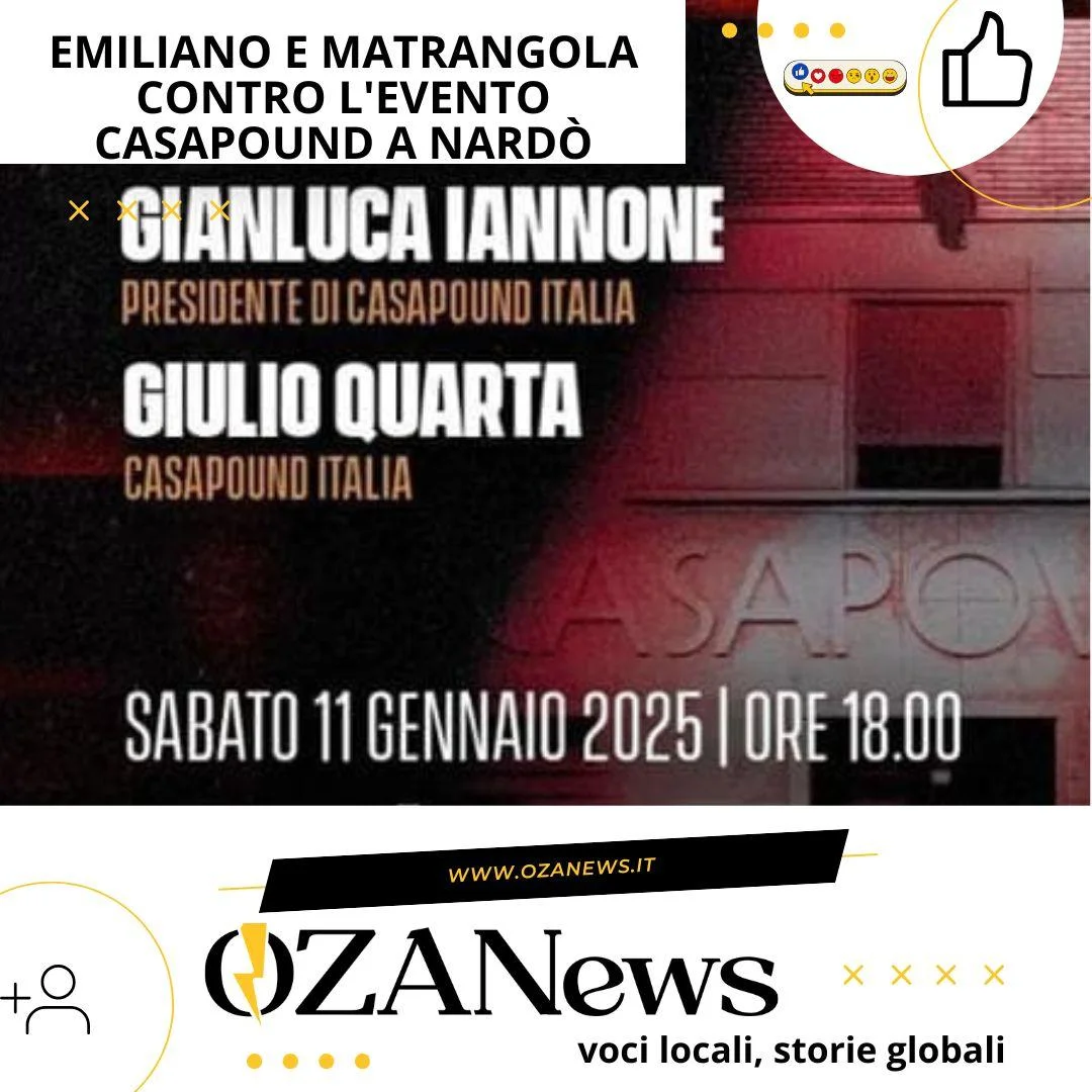 Emiliano e Matrangola contro l’evento Casapound a Nardò