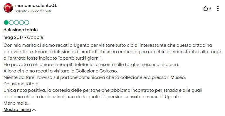 Tutta la storia del museo di Ugento