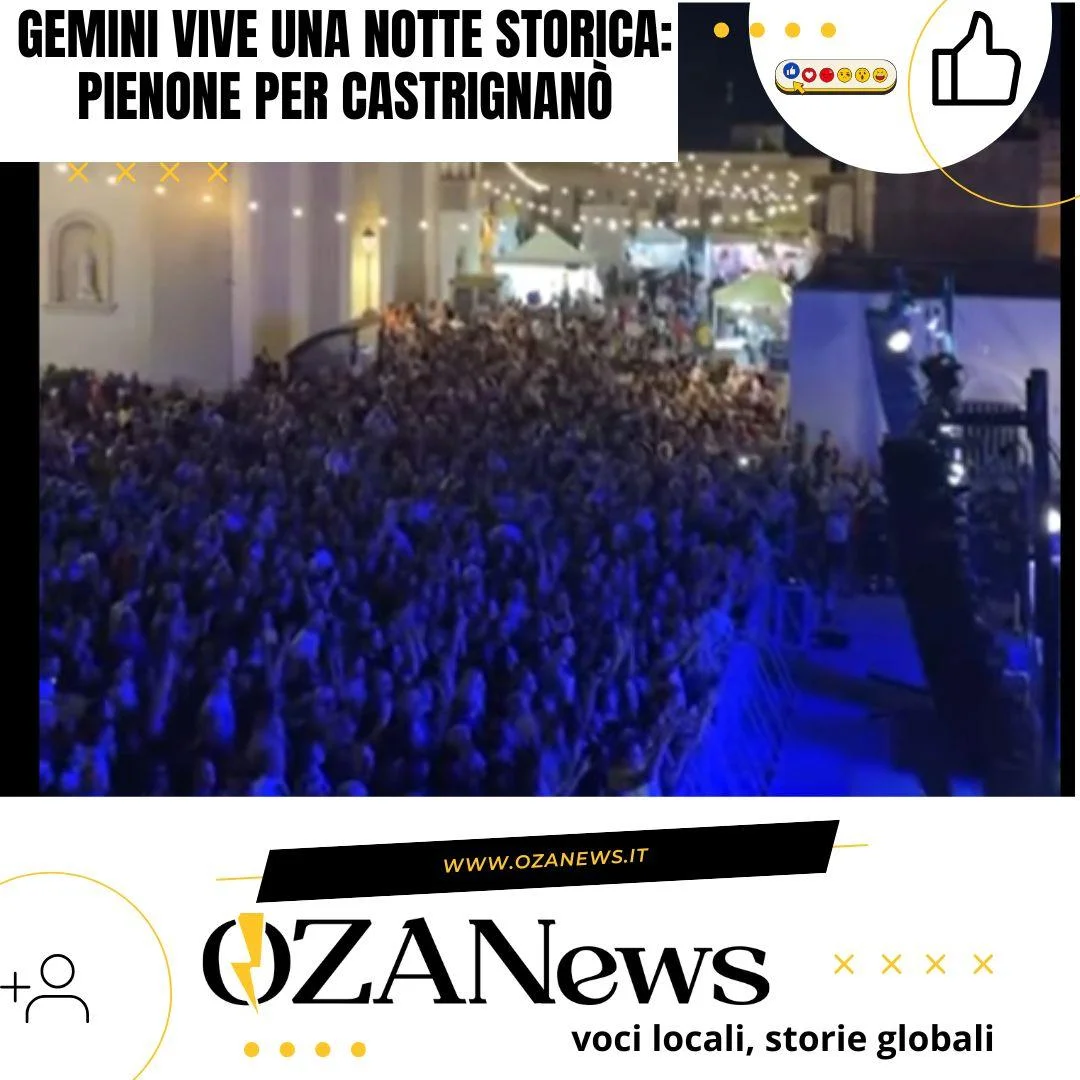 Gemini vive una notte storica: pienone per  Antonio Castrignanò