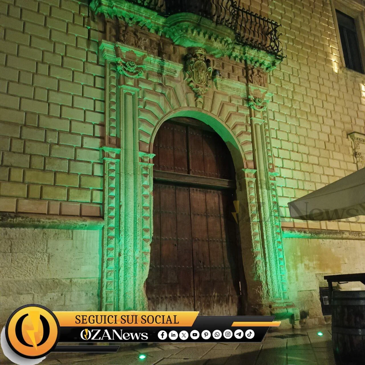 Palazzo Adorno si illumina per la salute mentale