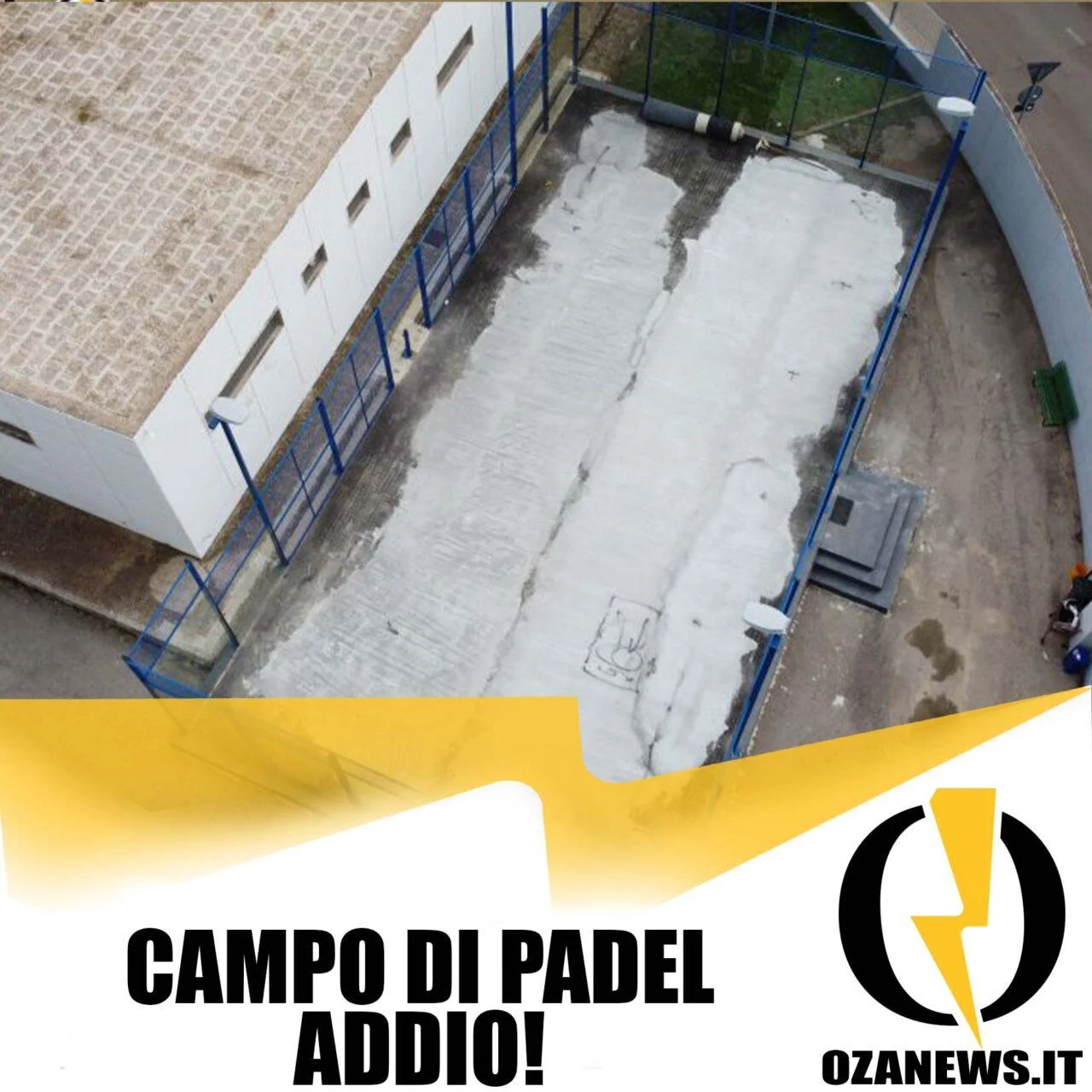 Il campo di padel di Ugento non riaprirà