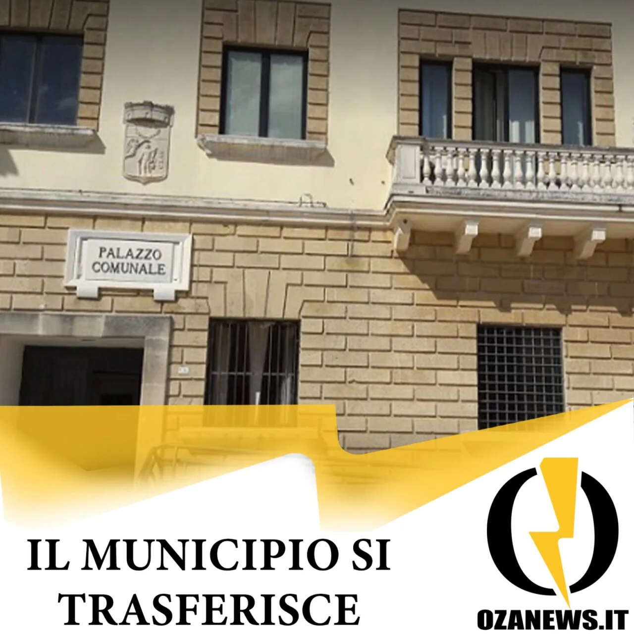Il municipio di Ugento si trasferisce temporaneamente