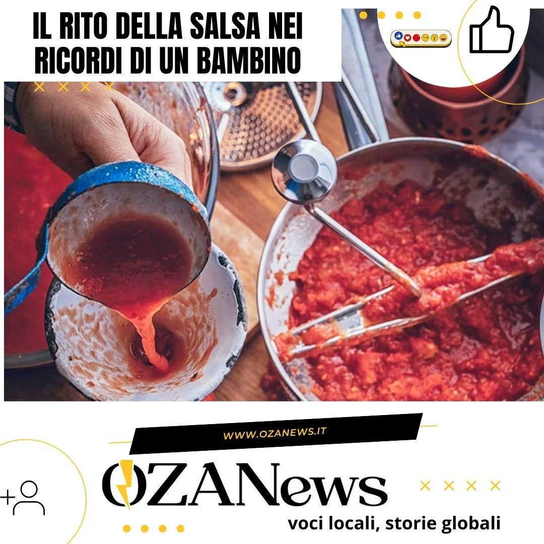Il rito della salsa nei ricordi di un bambino