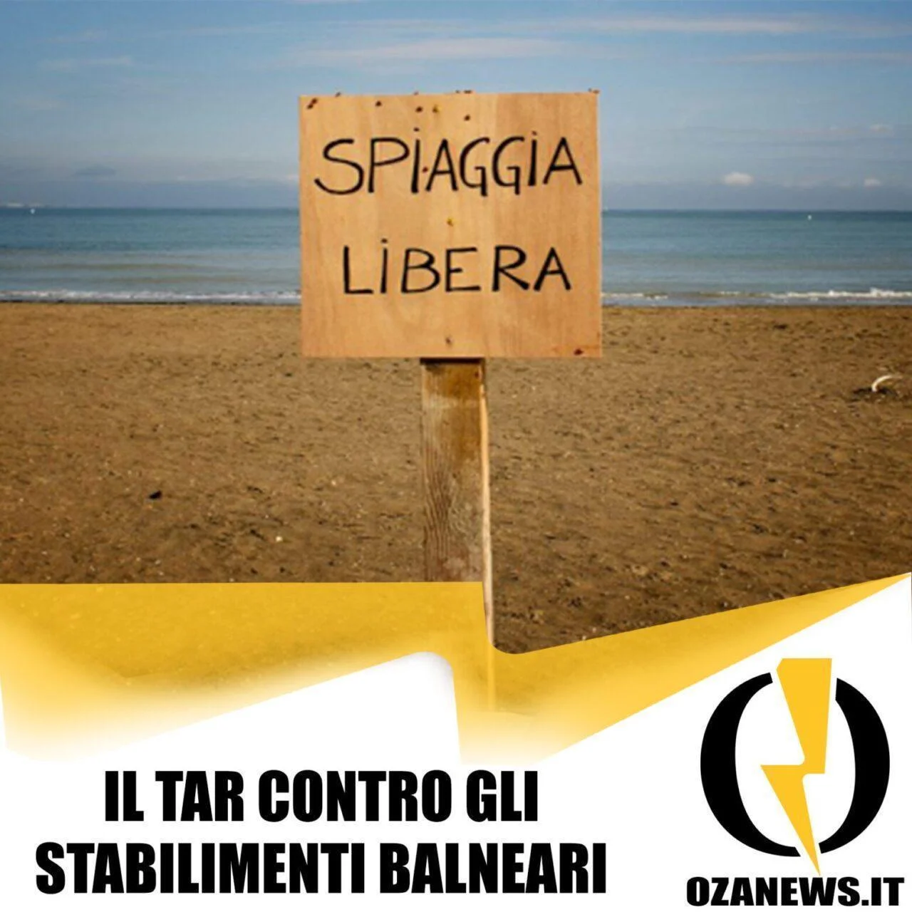 Duro colpo ai stabilimenti balneari. Spiagge libere più libere
