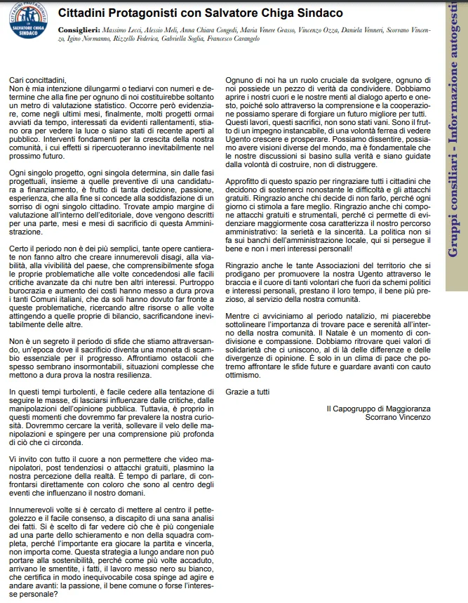 Sindaco e Vincenzo Scorrano contro le menzogne: torna la propaganda di Ausentum