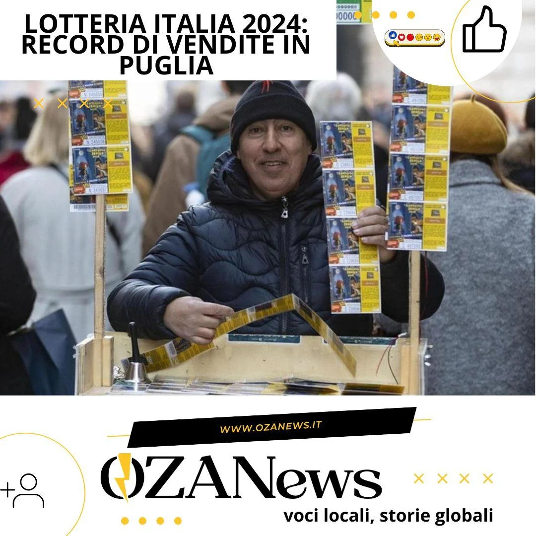 Lotteria Italia 2024: record di vendite in Puglia