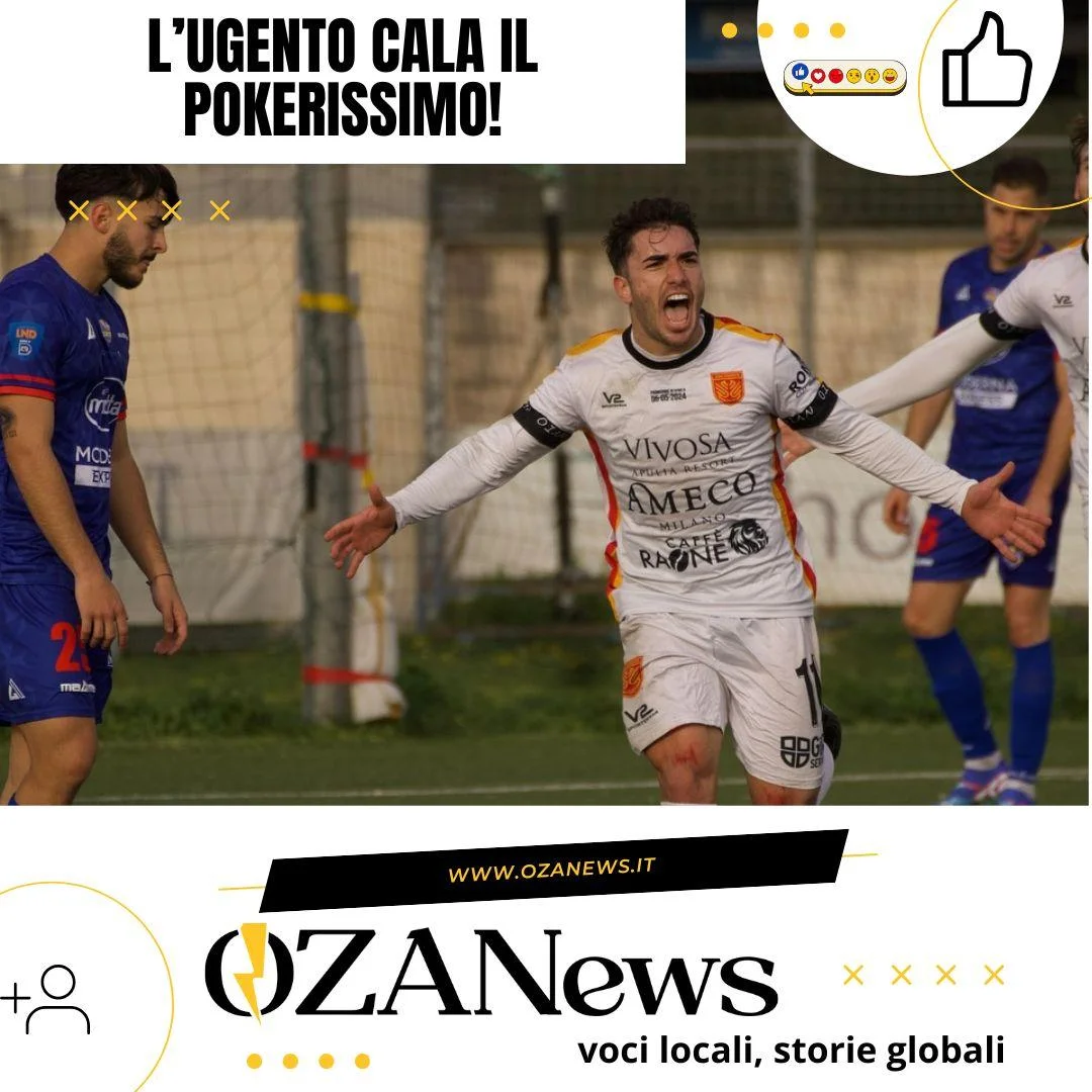 Ugento Calcio trionfa 5-1 contro il Costa d’Amalfi