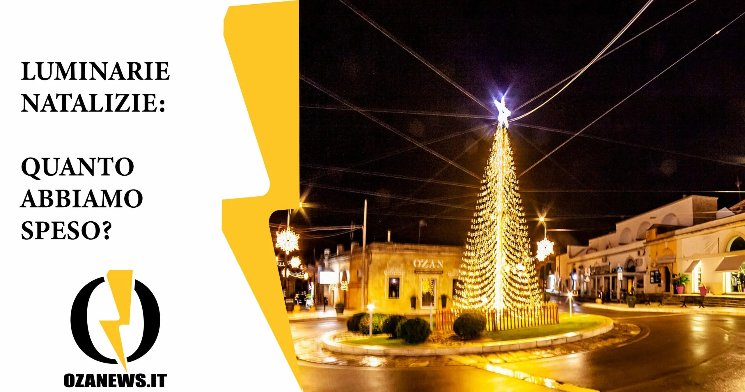 Luminarie di Natale: spese e dettagli