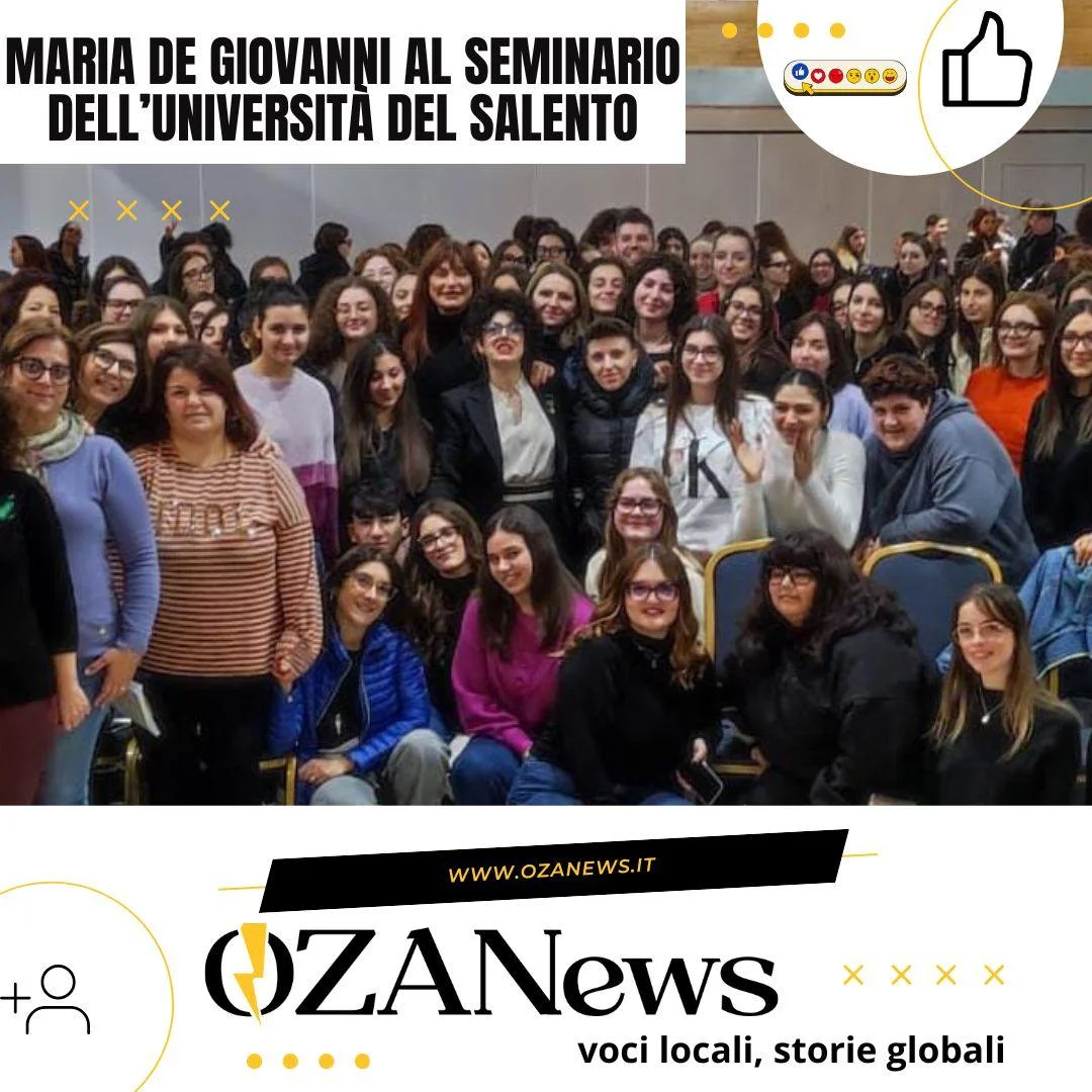 Maria De Giovanni Commendatore incanta il Seminario del Dipartimento di Scienze Umane e Sociali dell’Università del Salento