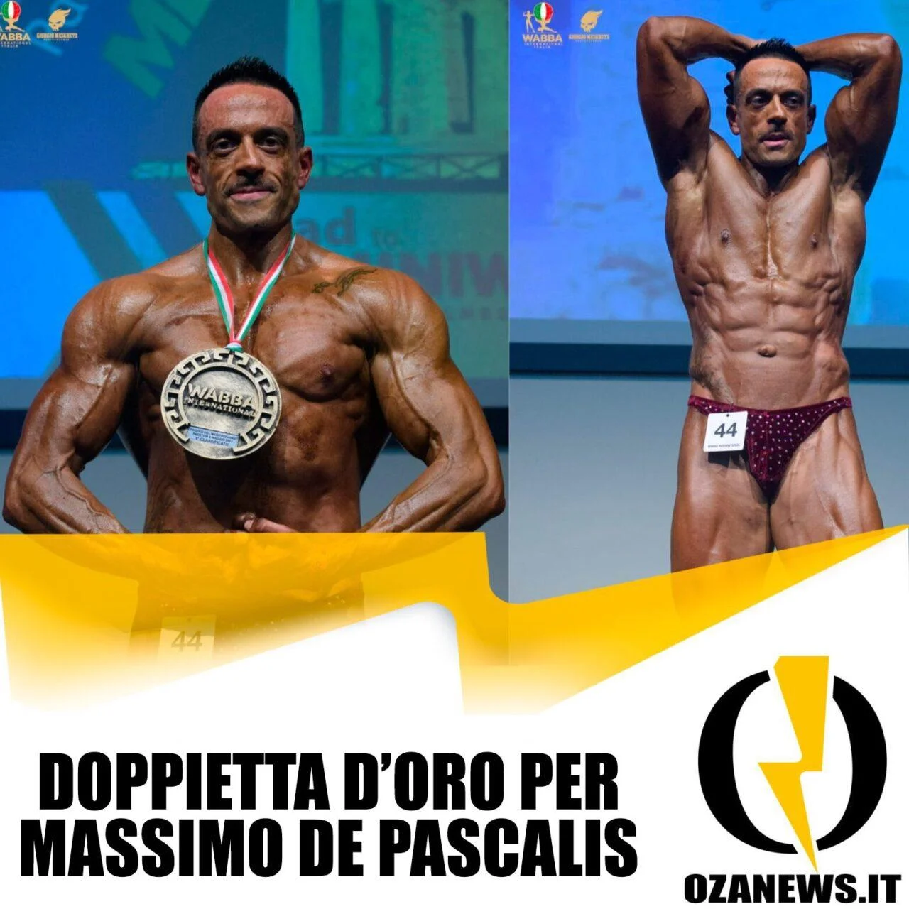 Doppietta d’oro per Massimo De Pascalis