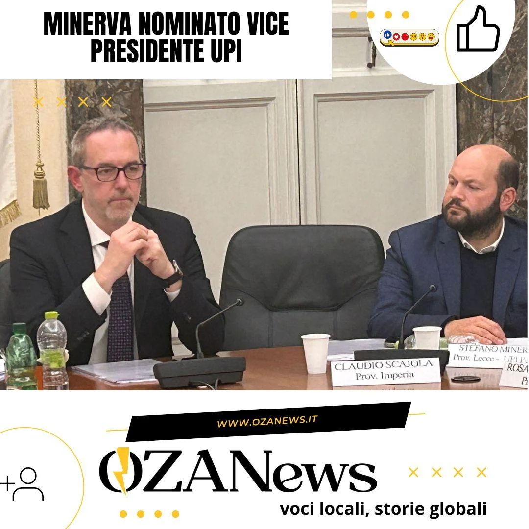 Stefano Minerva é il nuovo vice presidente nazionale UPI