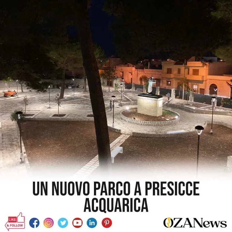 Inaugurato il nuovo parco San Carlo a Presicce Acquarica