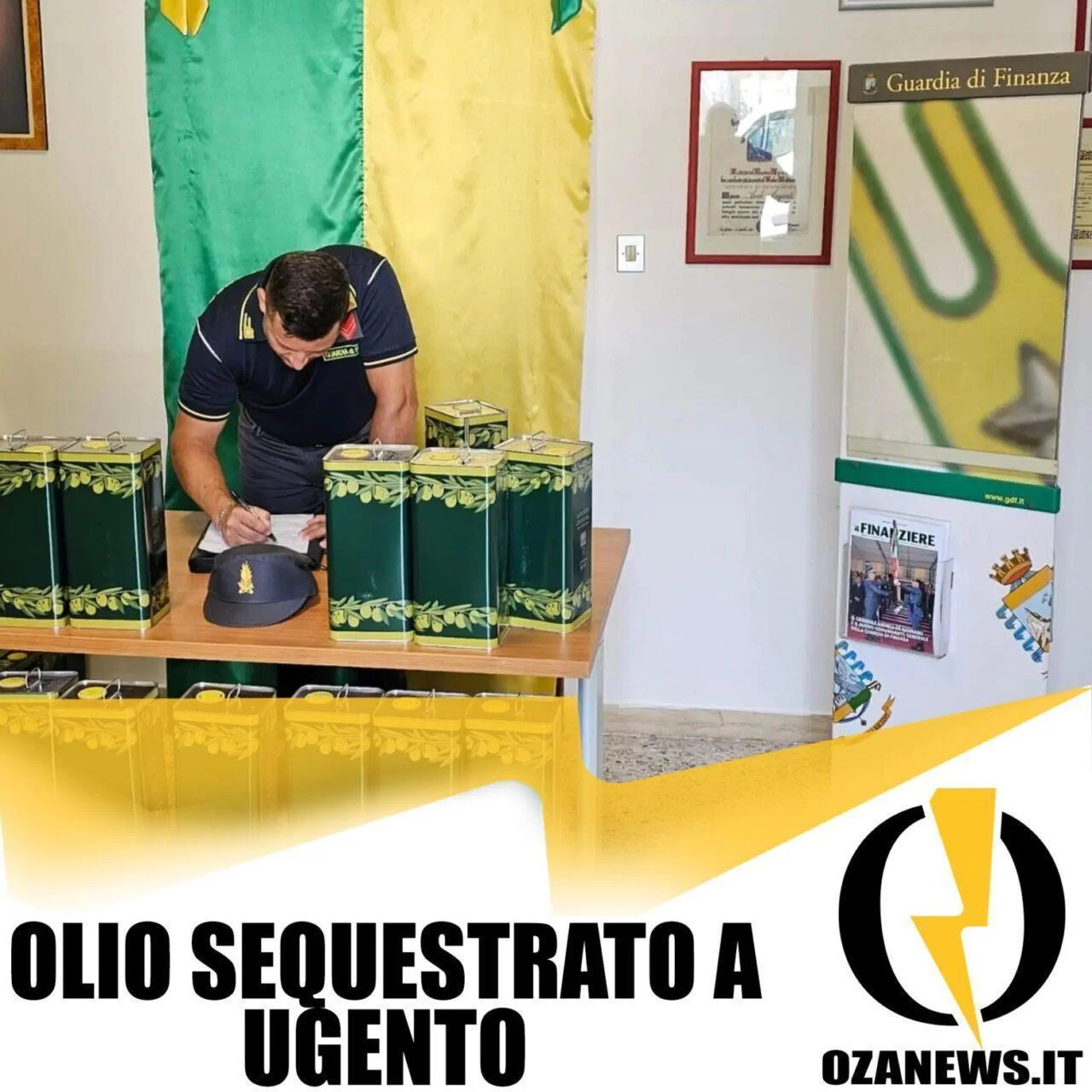 Scoperto un carico di olio d’oliva senza etichettatura a Ugento