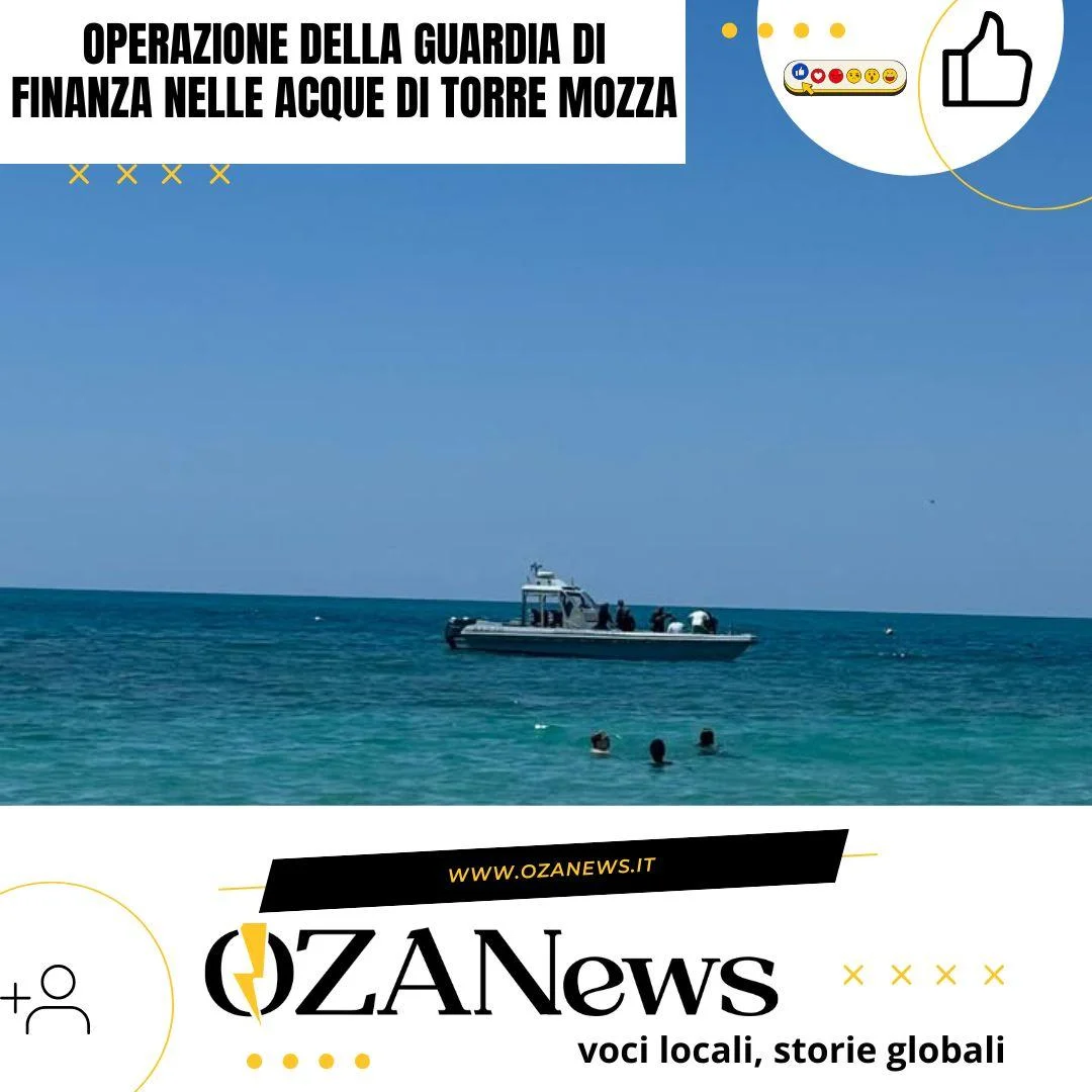 Guardia di Finanza in azione a Torre Mozza per recuperare dei relitti