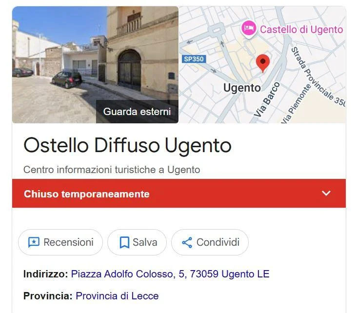 Che fine ha fatto l’Ostello Diffuso di Ugento?