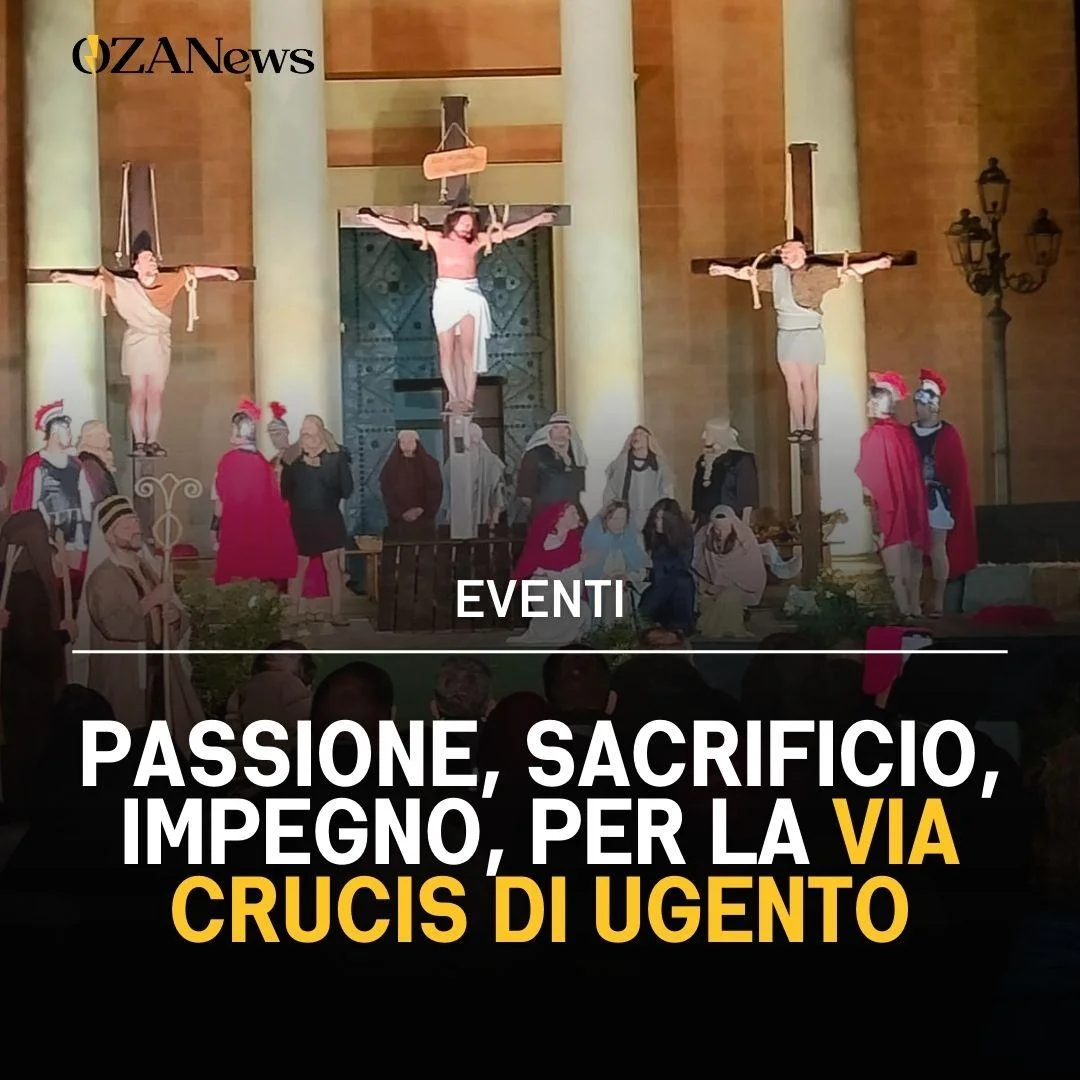 Preparativi per la Via Crucis Vivente ad Ugento