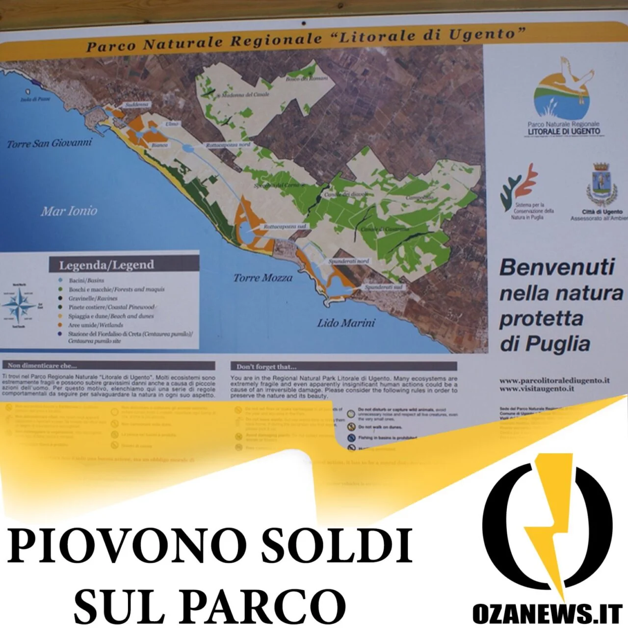 109 mila euro per la promozione del parco di Ugento