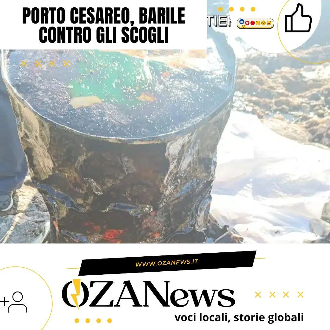 Porto Cesareo, barile contro gli scogli