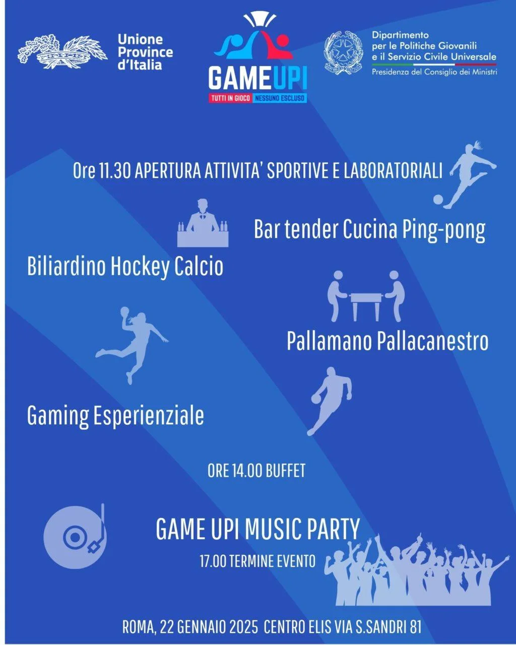 Game Upi, tutti in gioco, nessuno escluso